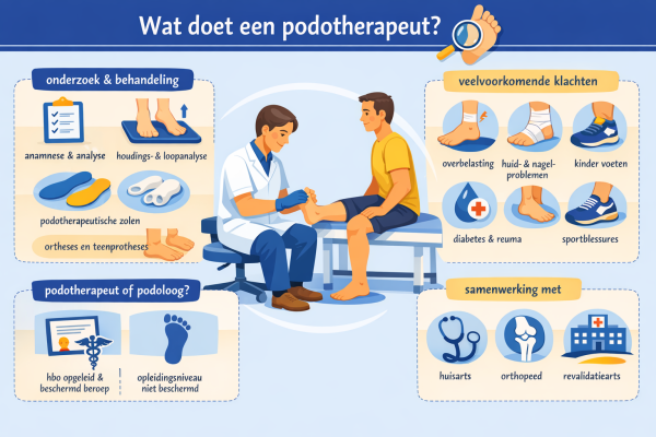 Wat doet een podotherapeut